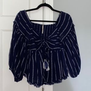 Free people navy top